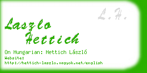 laszlo hettich business card